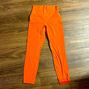 LULU orange leggings